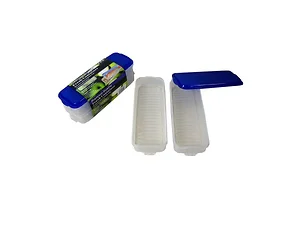 Bulk Buys Set of 2 Rectangular Plastic Food Storage