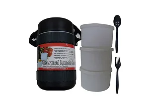 UU137 | Bulk Buys Thermal Lunch Canister Set with Utensils