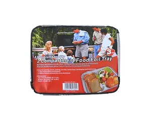 UU154 | Bulk Buys Versatile Two-Section Foil Pans with