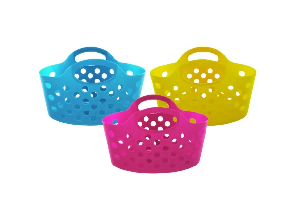 Bulk UU366 Plastic Storage Basket With Handles