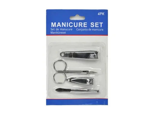 Bulk Buys Deluxe 4-Piece Manicure Set for Perfect Nail Care