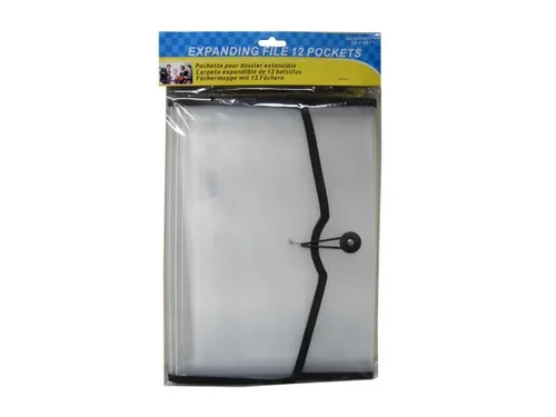 UU503 | Bulk Buys 12-Pocket Expanding File Folder for