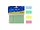 UU517 | Bulk Buys Colorful Sticky Note Flags - 4 Pads of