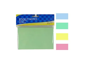 UU519 | Bulk Buys Assorted Color Large Sticky Notes - 3