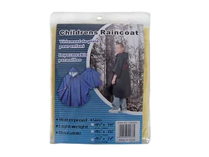 UU771 | Bulk Buys Hooded Reusable Children's Rain Poncho