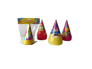 UU784 | Bulk Buys Colorful Party Hats - Pack of 12 Assorted