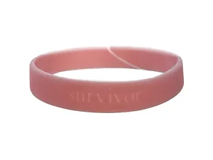 Bulk Buys Inspirational Pink Survivor Bracelet for Awareness