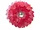 Bulk Buys 6 Pack of Red Fabric Daisies with Jewel Accents