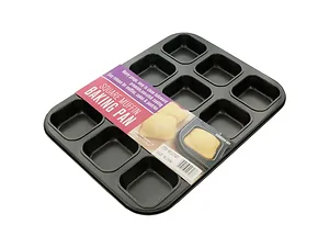 Bulk Buys Premium Non-Stick Square Muffin Baking Pan