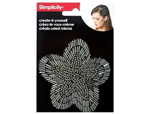 WM420 | Bulk Buys Elegant Silver Beaded Floral Headband for