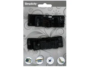 Bulk Buys Elegant 2pc Sequin Black Bow Set for Special