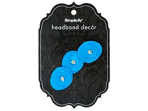 WM495 | Bulk Buys Turquoise Floral Headband for Elegant