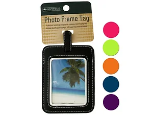 Bulk Buys Customizable Photo Frame Luggage Tag - Assorted