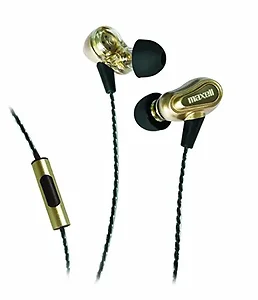 RA50741 | Maxell Bass 13 Dual-Driver In-Ear Earbuds with Mic