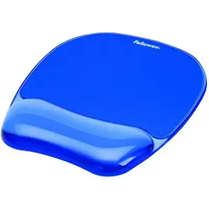 Fellowes VEK91141 Crystalsreg; Gel Mousepadwrist Rest - Blue - 0.75 X 