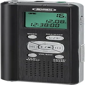 Jensen Jensen Digital Voice Recorder with MicroSD Card Slot