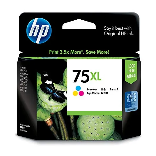 Original Hp CB338WN140 Hp  75xl Tricolor 520 Pages Inkjet Cartridge Fo