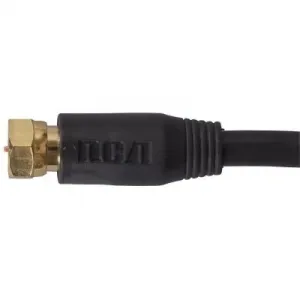 Rca VHB6111R Rg6 Coaxial Cable (100ft; Black)