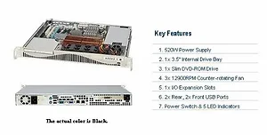 CSE-512F-520B | Supermicro SC512F-520B Rack-Mountable ATX