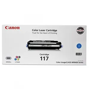 Original Canon 2577B001 Cartridge 117 Cyan Toner - For  Imageclass Mf8