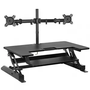 Mount-it! MI-7934 Mi-7934 Adjustable Sit-stand Desk Converter For Dual