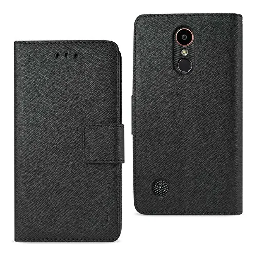 Lg FC22-LGK20VBK Reiko  K20 V K20 Plus 3-in-1 Wallet Case In Black