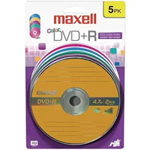 Maxell 639031 (r)  4.7gb 120-minute Dvd+rs (5 Pk, Color, Carded)