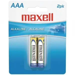 Maxell 723807 - Lr032bp Alkaline Batteries (aaa; 2 Pk; Carded)