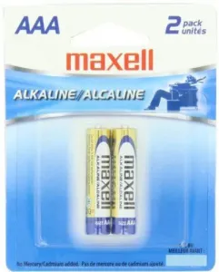 Maxell 723807 - Lr032bp Alkaline Batteries (aaa; 2 Pk; Carded)