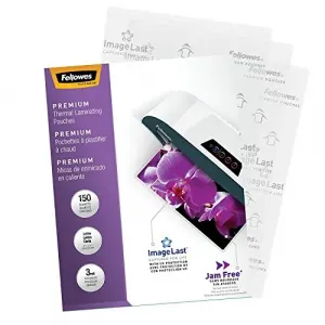 Fellowes RA26833 Thermal Laminating Pouches - Imagelasttrade;, Jam Fre