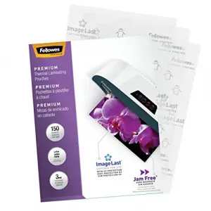 Fellowes RA26833 Thermal Laminating Pouches - Imagelasttrade;, Jam Fre