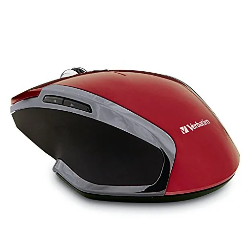 Verbatim 99018 Wireless Blue Led Mouse - 6-button Design (red)