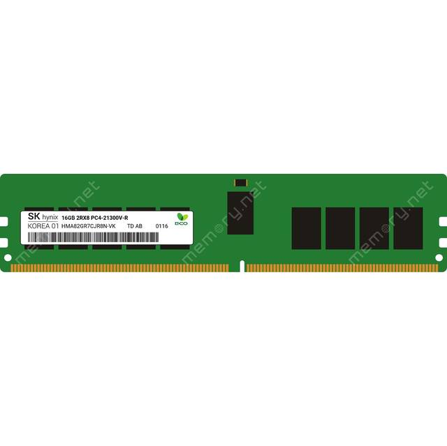 Sk HMA82GR7CJR8N-VK Ddr4-2666 16gb1gx8 Eccreg Cl19 Server Memory