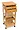 Lipper Bamboo Cart/Trolley w 2 Drawrs