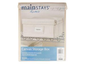 Bulk FD161 Mainstays 6in X 11 In Canvas Storage Box