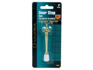 Bulk LL217 3quot; Brass Plated Rigid Door Stop