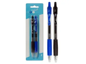 Bulk CI155 Retractable 0.7mm Gel Pens, Blackblue (2pk)