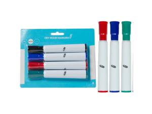 Bulk CI174 Dry Erase Markers, Chisel Tip, Blackredbluegreen (4pk)