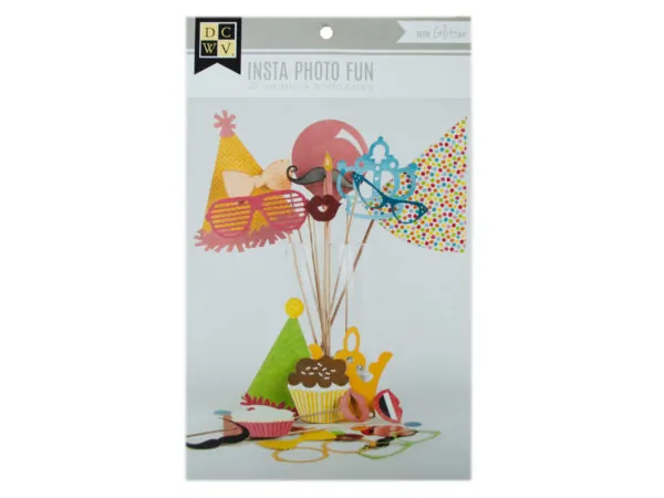 Bulk KL763 Insta Photo Fun 25 Pc Photo Props