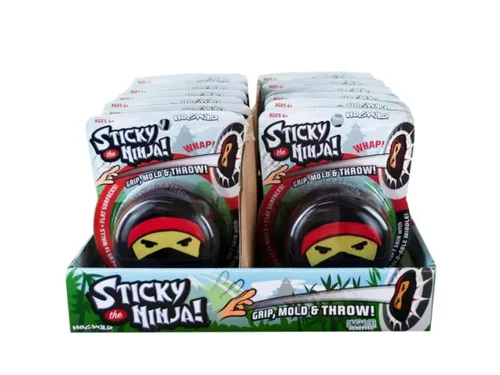 DI651 | Bulk Buys Sticky Ninja Throw Toy - Countertop