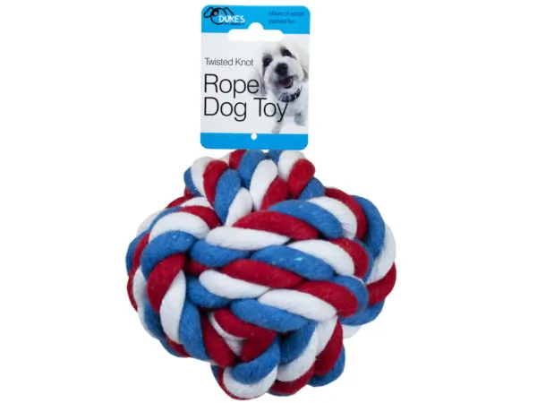 Bulk DI625 Twisted Knot Rope Dog Toy