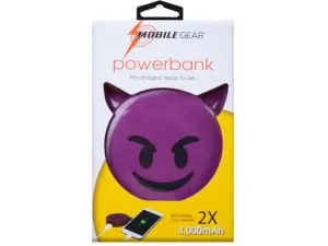 Bulk EN534 4000 Mah Devil Emoticon Powerbank With Charging Cable