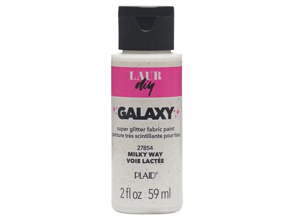 Bulk PH525 2 Oz Glitter Fabric Paint In Milky Way White