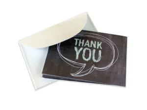 Bulk AF675 10 Count Speech Bubble Thank You Cards Set