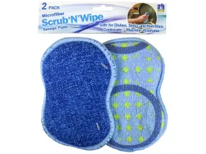 Bulk BB809 Microfiber Scrub039;n039;wipe Sponge Pads