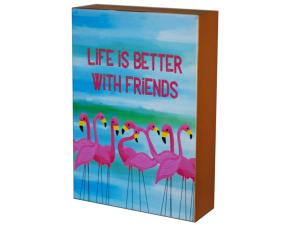 Bulk CH268 Life Is Better With Friends Metal Sign