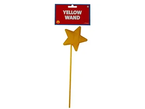 HA489 | Bulk Buys Magical Yellow Star Wand for Costumes and