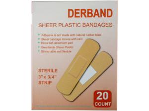 Bulk GW661 Derband 20 Count 3039;039;x 34039;039; Sheer Plastic Bandag