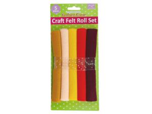 Bulk GR286 7 Inch X 7 Inch Felt Rolls 5 Piece