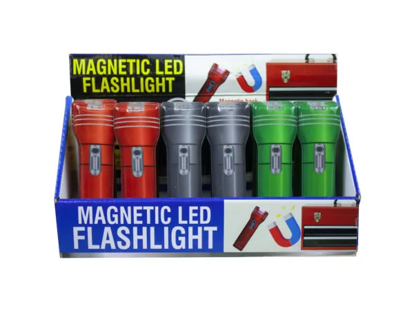 Bulk GE040 Flat Magnetic Flashlight Countertop Display